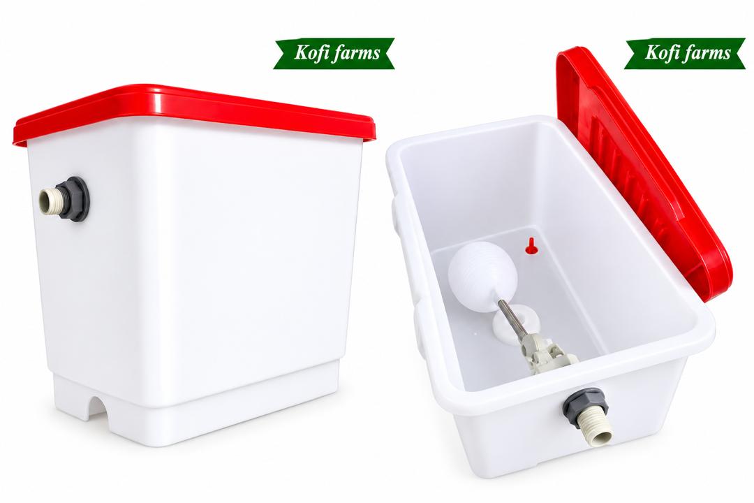 Poultry Automatic Water Tank (Float-Valve Type).
